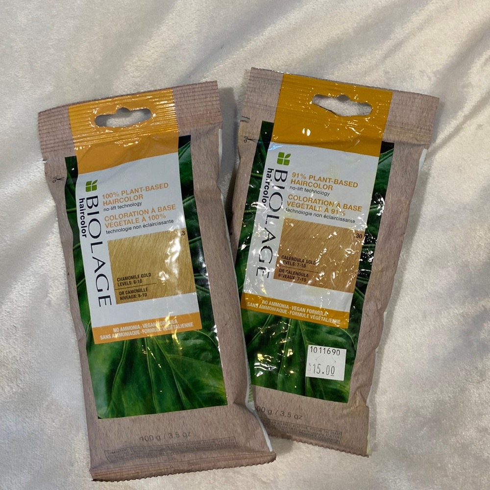 Biolage Plant-Based Haircolor Vegan Formula: Chamomile Gold & Calendula Gold